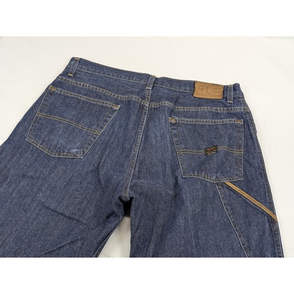 Ralph Lauren C-5 Polo Jeans Mens 36x32 Blue Denim Carpenter Dark Wash - Picture 3 of 12